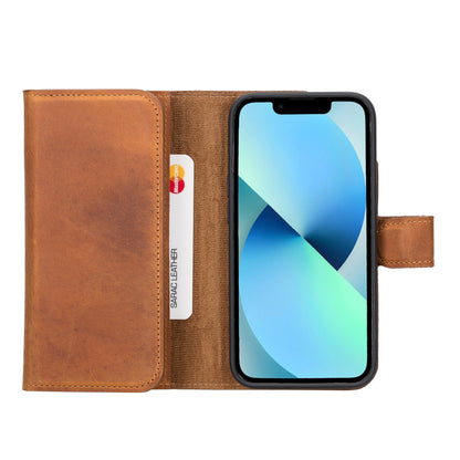 Santa iPhone 14 Detachable Leather Wallet Case
