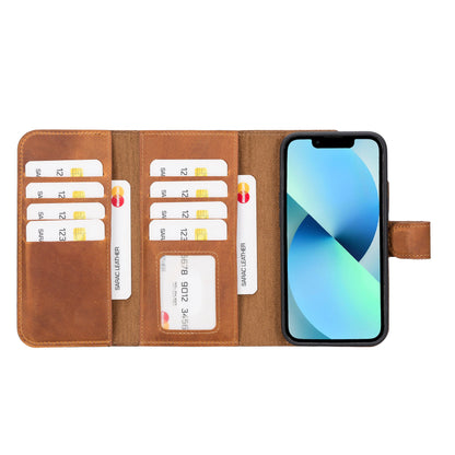 Santa iPhone 14 Detachable Leather Wallet Case