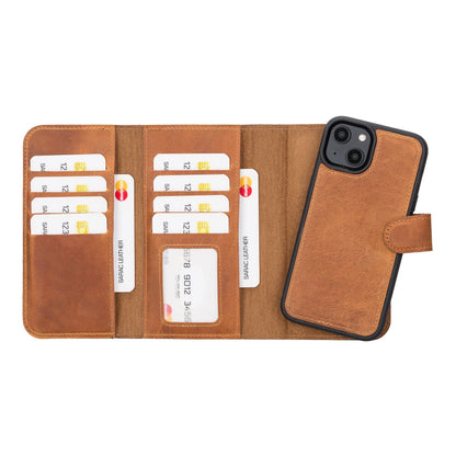 Santa iPhone 14 Detachable Leather Wallet Case