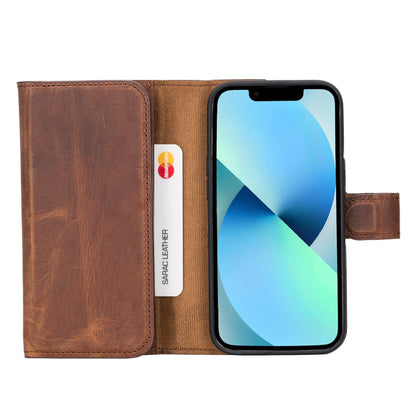 Santa iPhone 14 Pro Detachable Leather Wallet Case