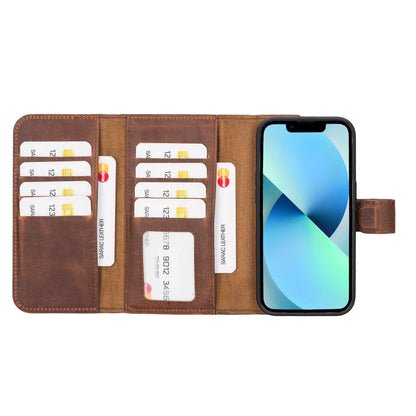 Santa iPhone 14 Pro Detachable Leather Wallet Case