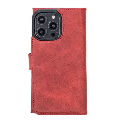 Santa iPhone 14 Pro Max Detachable Leather Wallet Case