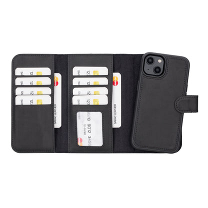 Santa iPhone 14 Detachable Leather Wallet Case
