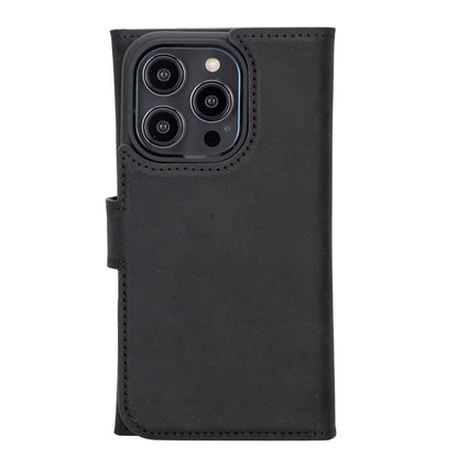 Santa iPhone 14 Pro Detachable Leather Wallet Case