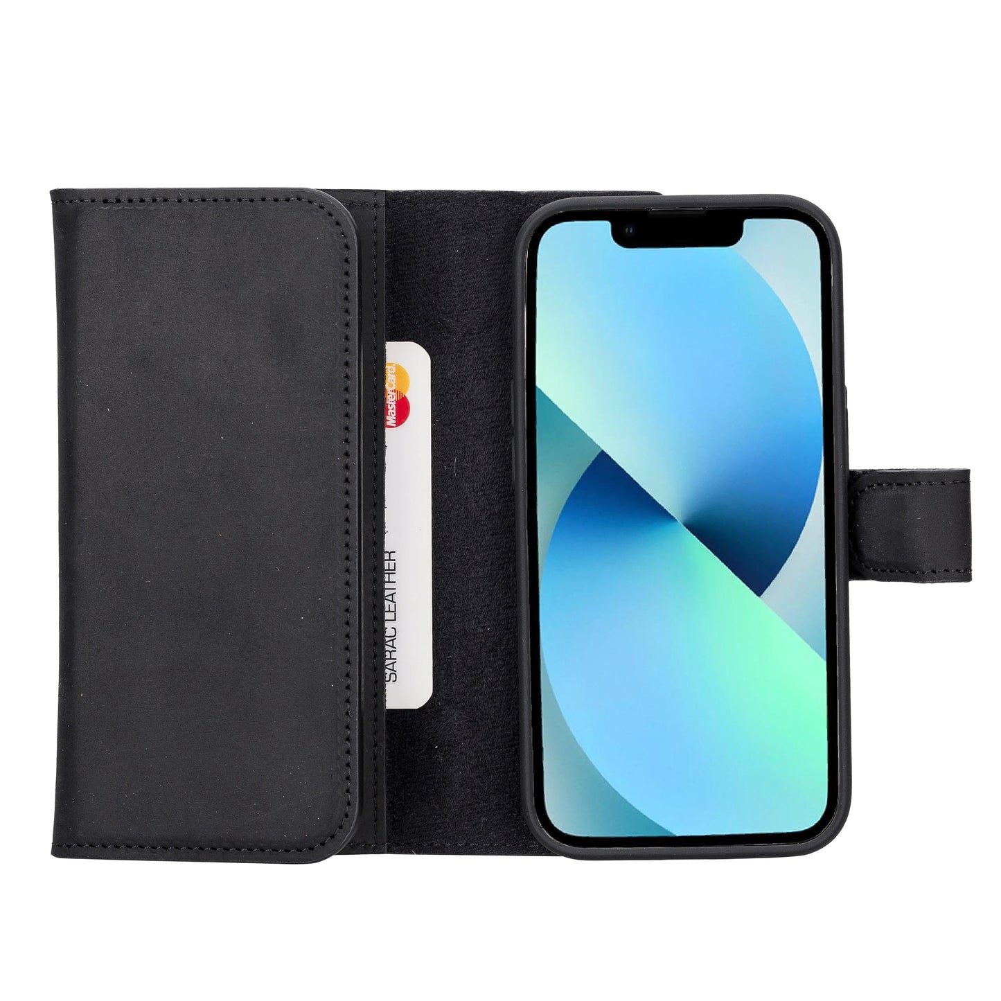 Santa iPhone 14 Pro Leather Detachable Wallet Case