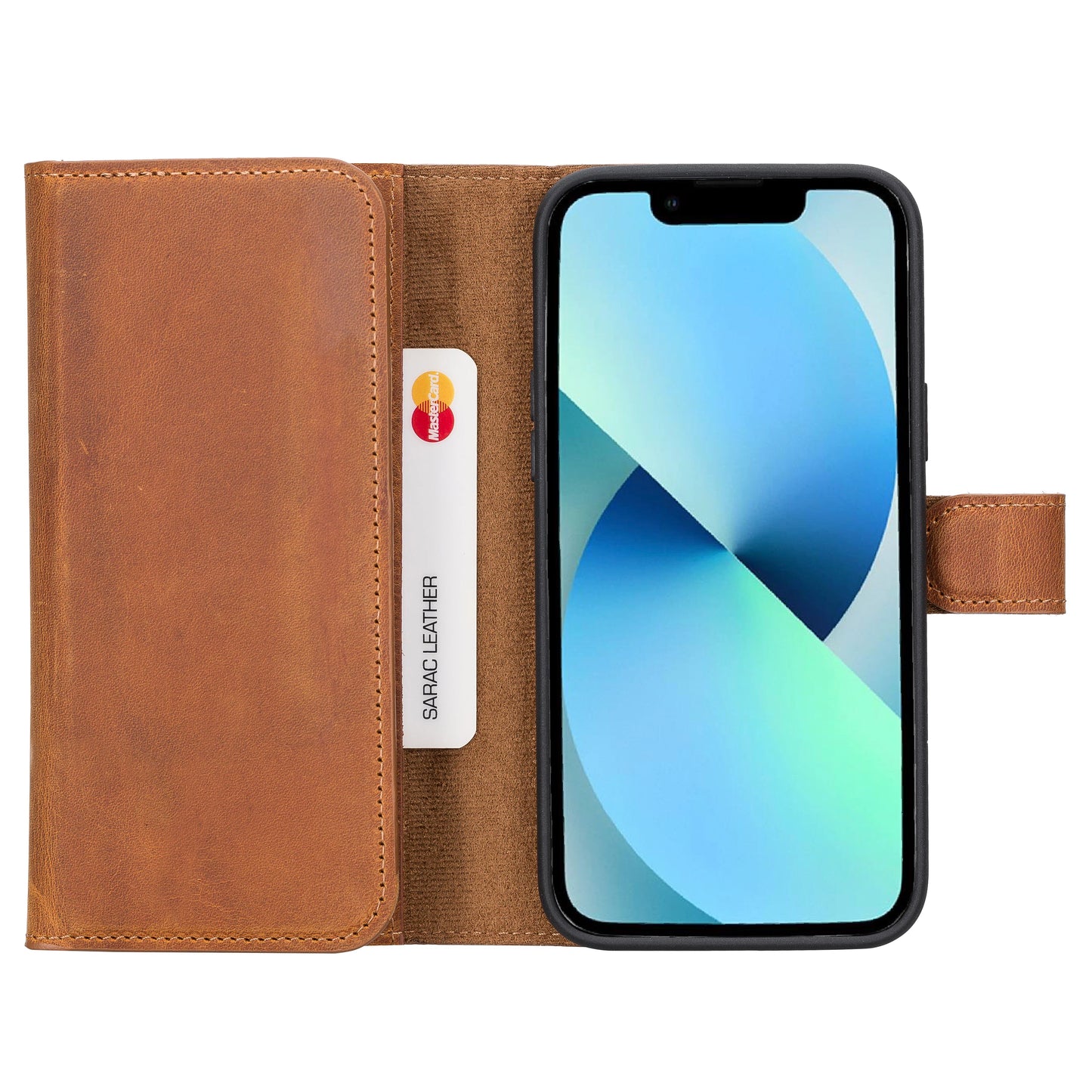 Santa iPhone 14 Plus Leather Detachable Wallet Case