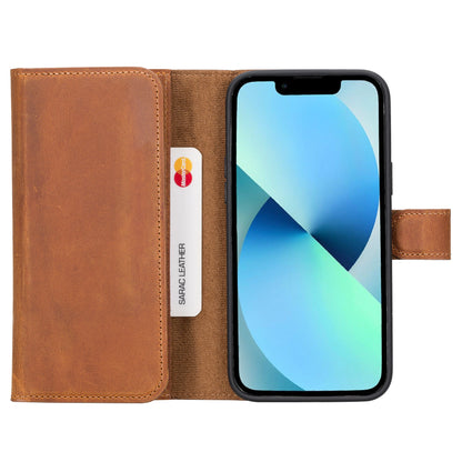 Santa iPhone 14 Plus Detachable Leather Wallet Case