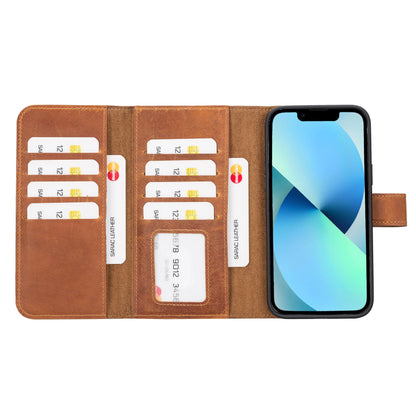 Santa iPhone 14 Plus Detachable Leather Wallet Case