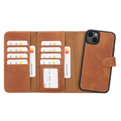Santa iPhone 14 Plus Detachable Leather Wallet Case