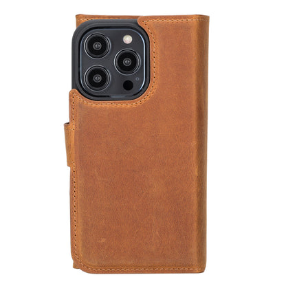 Santa iPhone 14 Pro Detachable Leather Wallet Case