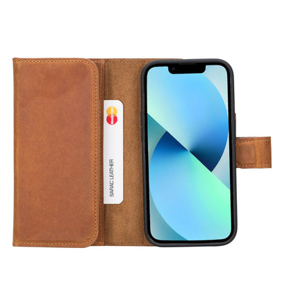 Santa iPhone 14 Pro Detachable Leather Wallet Case