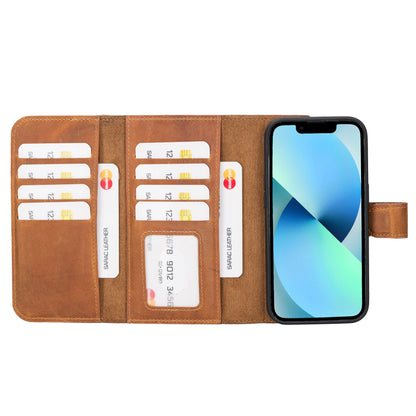Santa iPhone 14 Pro Detachable Leather Wallet Case