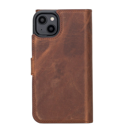 Santa iPhone 14 Plus Detachable Leather Wallet Case