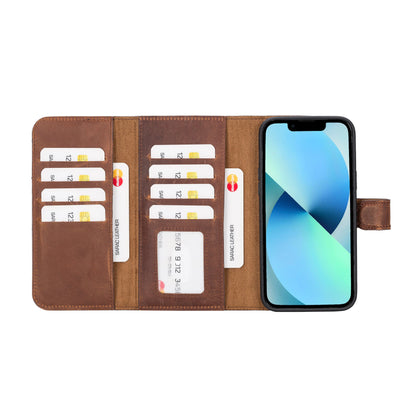 Santa iPhone 14 Plus Detachable Leather Wallet Case