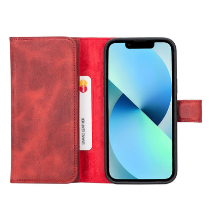 Santa iPhone 14 Plus Detachable Leather Wallet Case