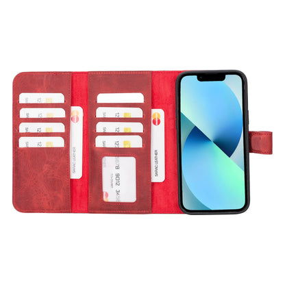 Santa iPhone 14 Plus Detachable Leather Wallet Case