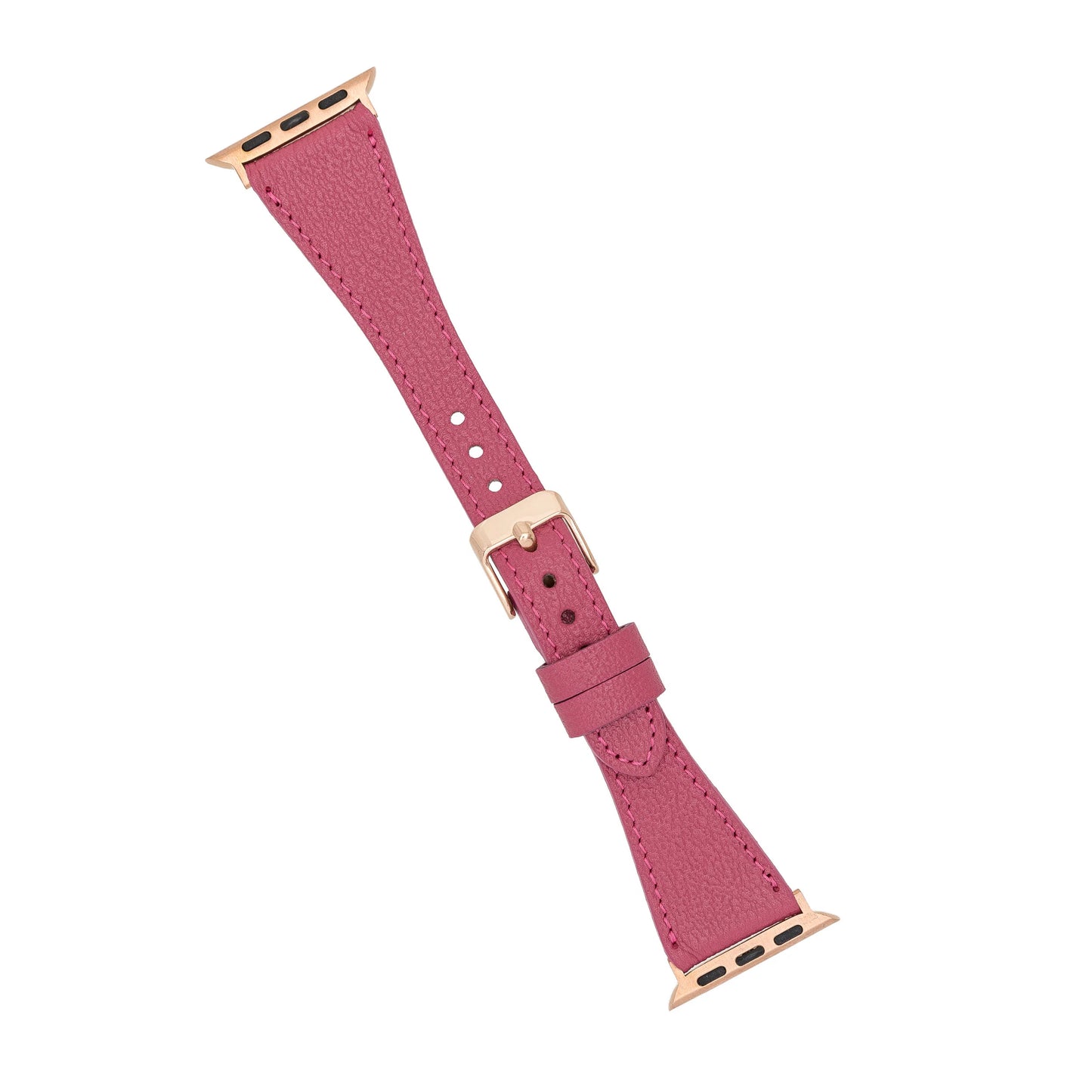 Leather Apple Watch Bands - Clasic Slim Style BRN7