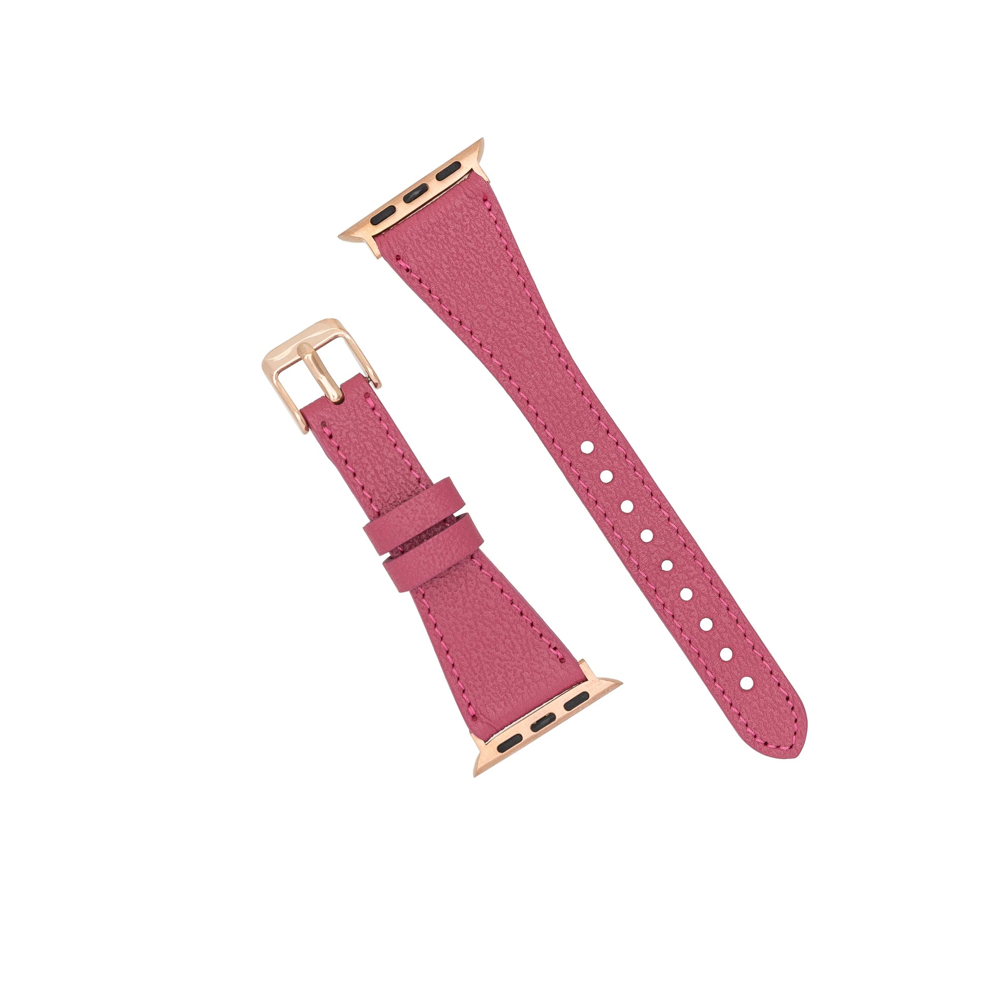 Leather Apple Watch Bands - Clasic Slim Style BRN7