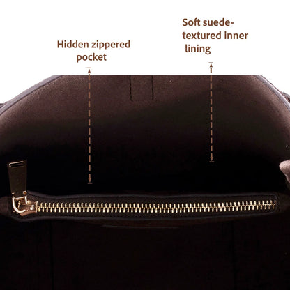 Azura Structured Leather Shoulder Bag