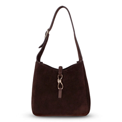 Azura Structured Leather Shoulder Bag