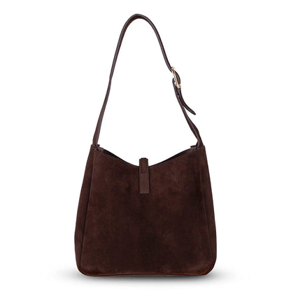 Azura Structured Leather Shoulder Bag