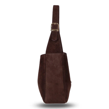 Azura Structured Leather Shoulder Bag