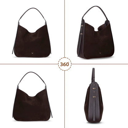 Carina Suede Leather Tote Bag