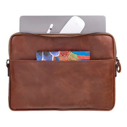 Leeds Slim Leather Laptop Bag – 14 & 16 Inch
