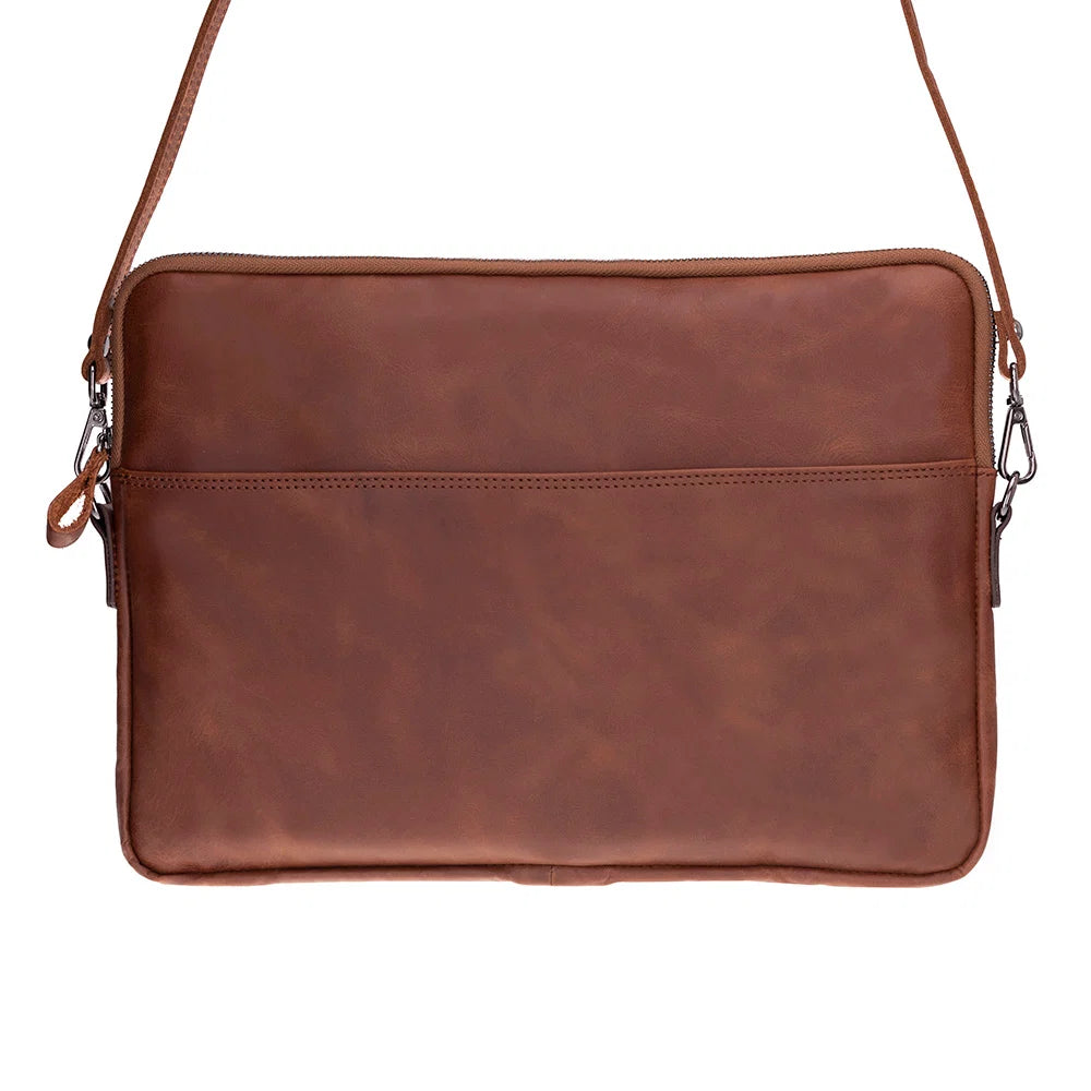 Leeds Slim Leather Laptop / Tablet Sleeve
