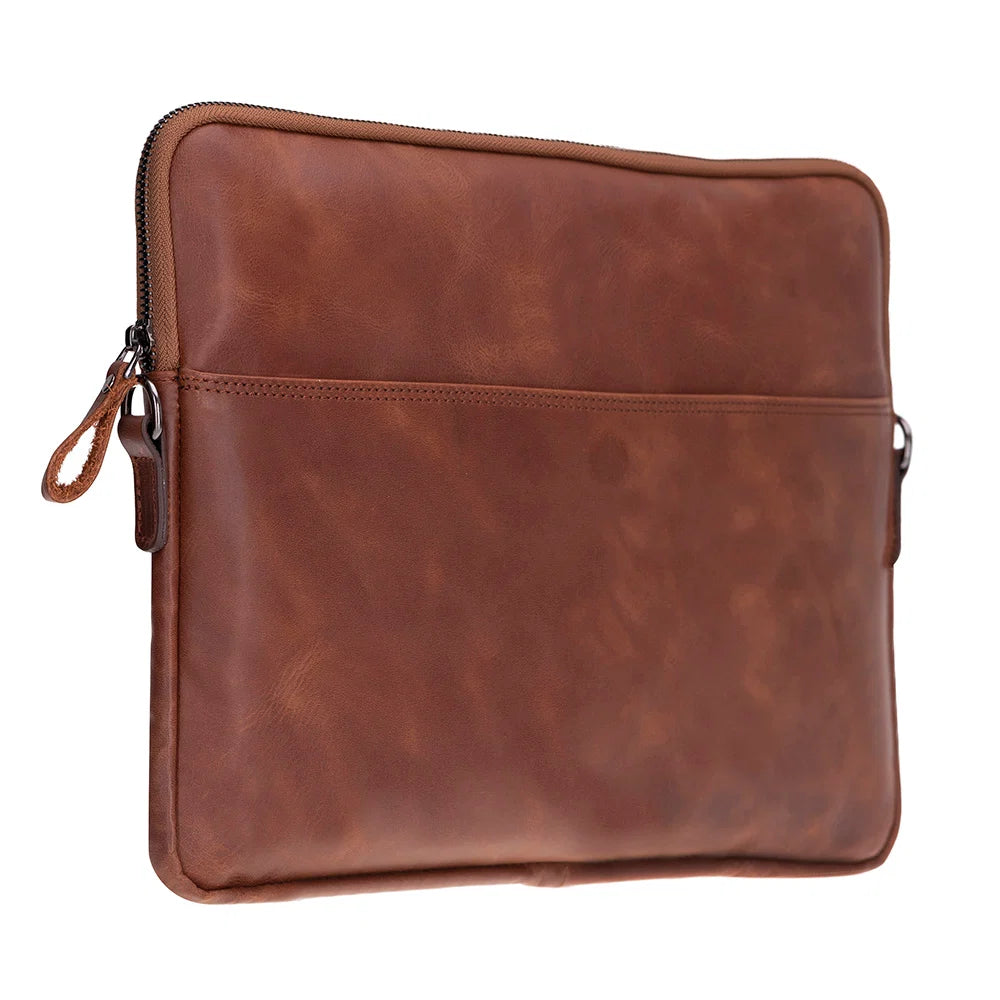 Leeds Slim Leather Laptop / Tablet Sleeve