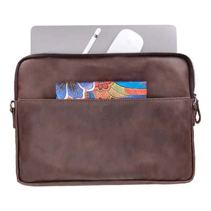 Leeds Slim Leather Laptop Bag – 14 & 16 Inch