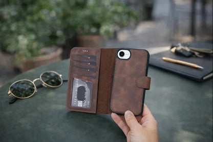 Magic iPhone 17e / 16e Detachable Leather Wallet Case