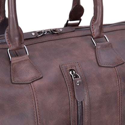 Dolly Leather Weekender Duffel Bag