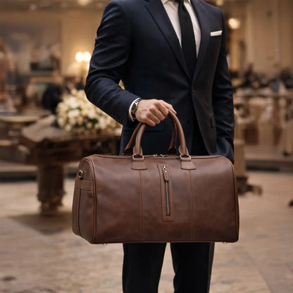 Dolly Leather Weekender Duffel Bag
