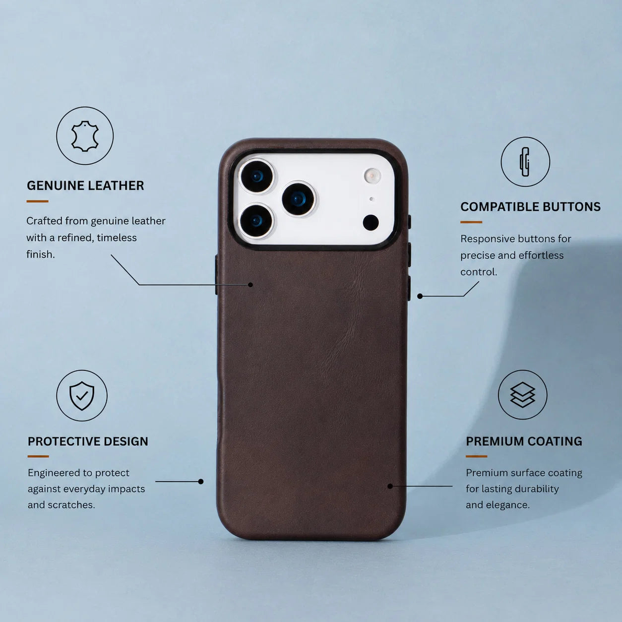 Prestige iPhone 17 Pro Leather Case
