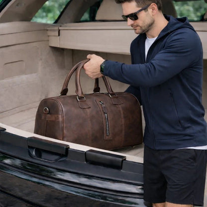 Dolly Leather Weekender Duffel Bag