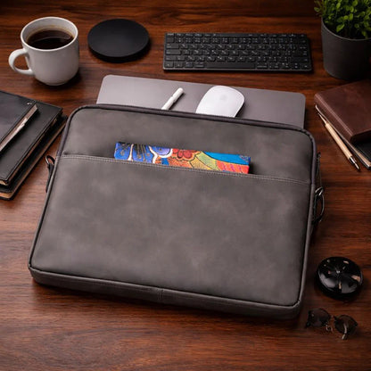 Leeds Slim Leather Laptop Bag – 14 & 16 Inch