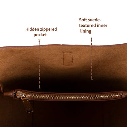 Azura Structured Leather Shoulder Bag