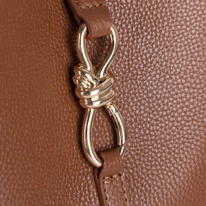 Azura Structured Leather Shoulder Bag
