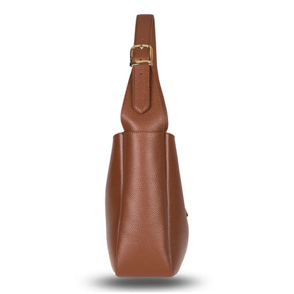 Azura Structured Leather Shoulder Bag