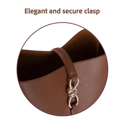 Azura Structured Leather Shoulder Bag