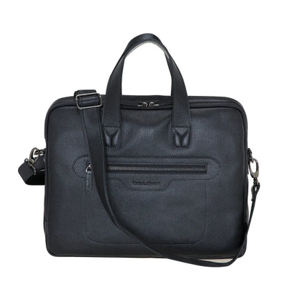 Luxentra 16-Inch Leather Laptop Briefcase