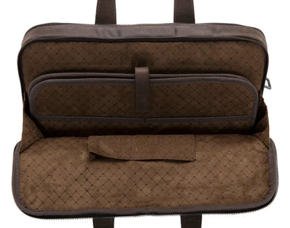 Luxentra 16-Inch Leather Laptop Briefcase