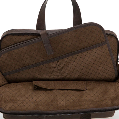 Luxentra 16-Inch Leather Laptop Briefcase