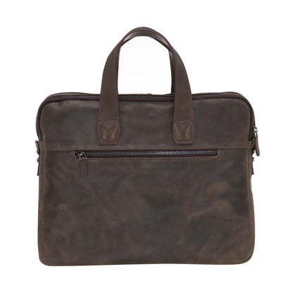 Luxentra 16-Inch Leather Laptop Briefcase