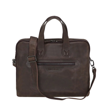 Luxentra 16-Inch Leather Laptop Briefcase