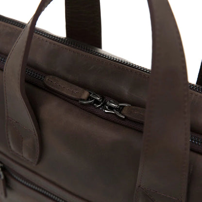 Luxentra 16-Inch Leather Laptop Briefcase