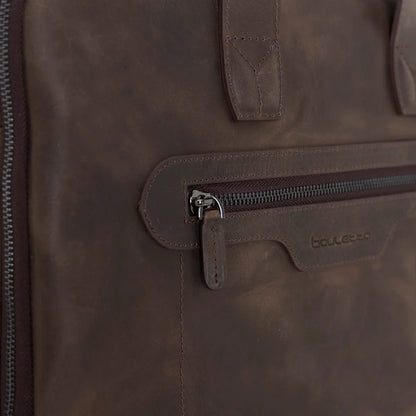 Luxentra 16-Inch Leather Laptop Briefcase