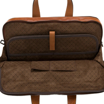 Luxentra 16-Inch Leather Laptop Briefcase