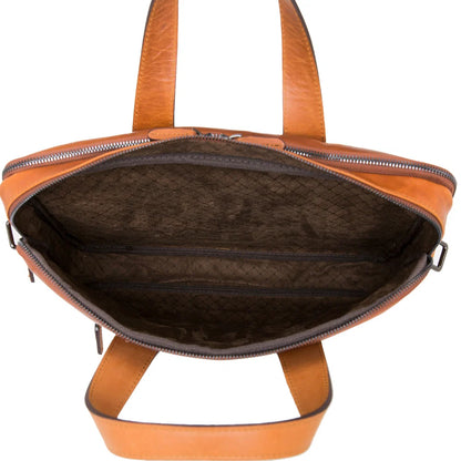 Luxentra 16-Inch Leather Laptop Briefcase